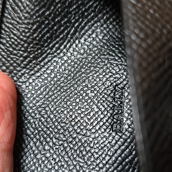 BALLY Authentic Black Leather Key/Card Cash Holder NWOT UNISEX - Picture 3 of 12